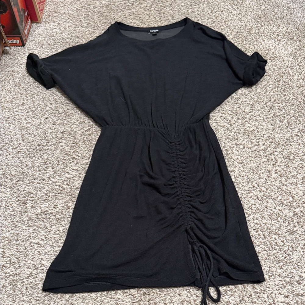 Express Black Midi Dress